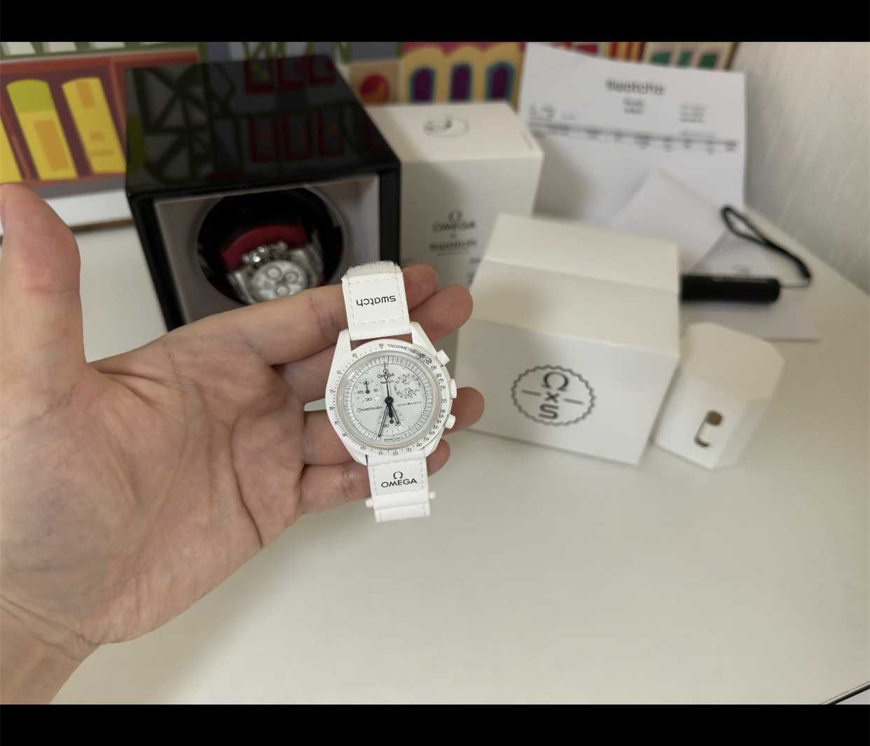 Swatch x Omega Bioceramic Moonswatch Mission To Moonphase Snoopy