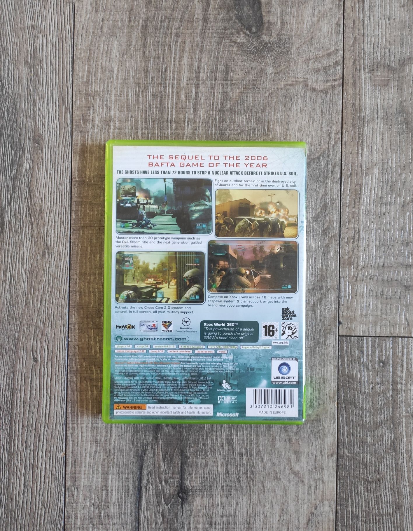 Gra Xbox 360 Tom Clancy's Ghost Recon Advanced Warfighter 2 Wysyłka