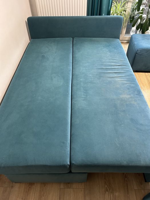 Narożnik rozkładany z funkcją spania i sofą. Odbiór osobisty.