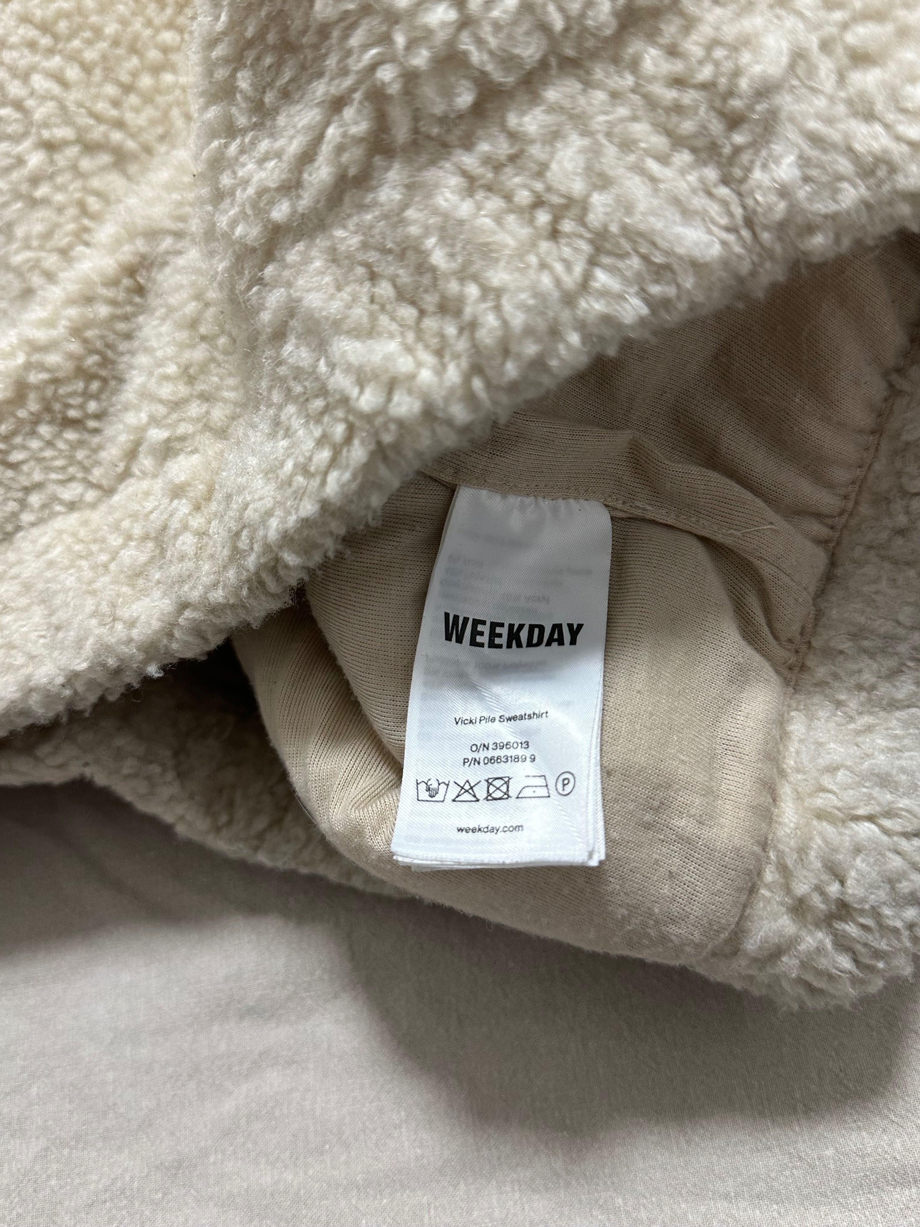Тедди кофта weekday M размер флис плюшевая