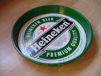 TACA metalowa- reklama piwa HEINEKEN