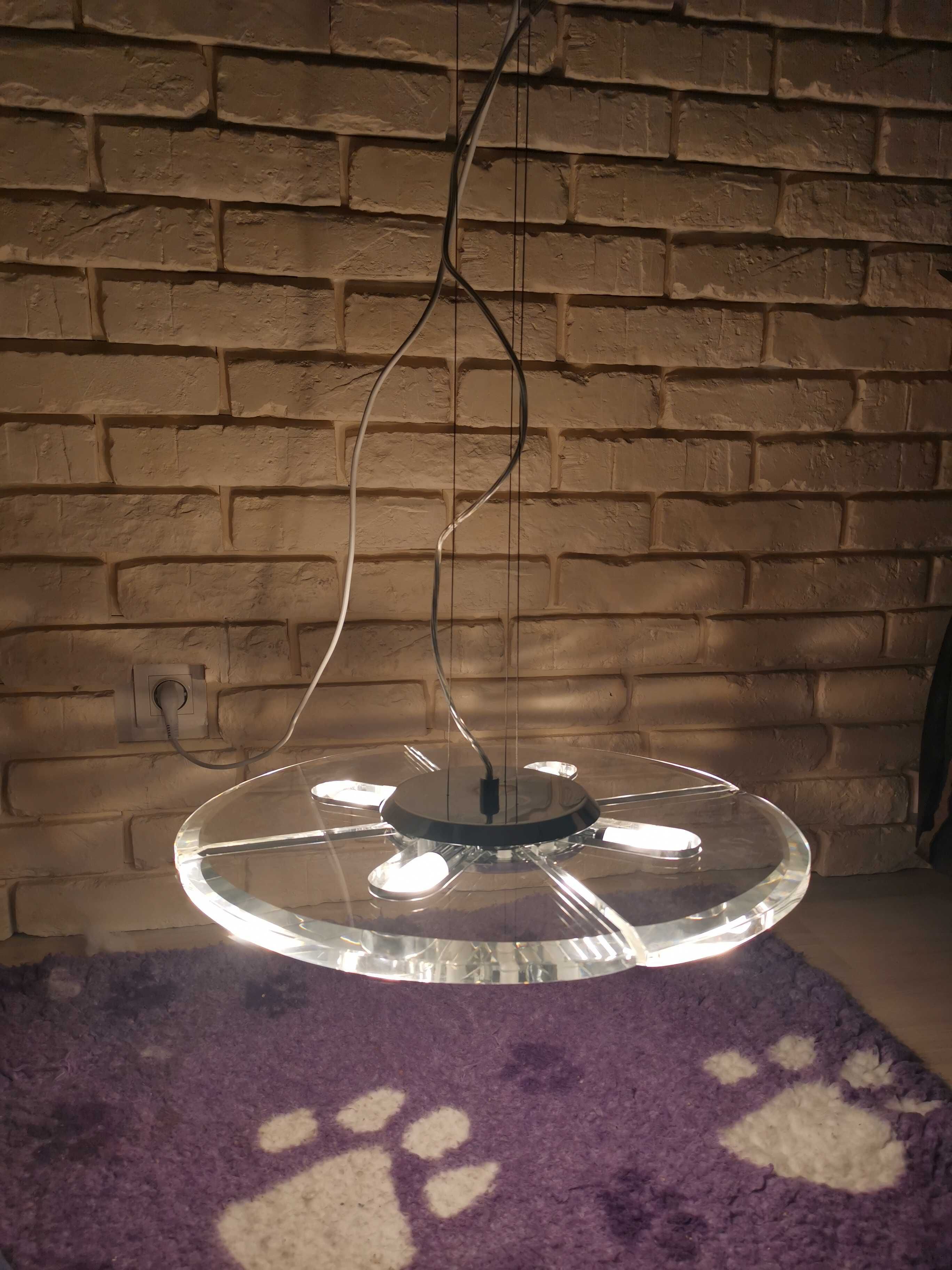Lampa wisząca kryształowa