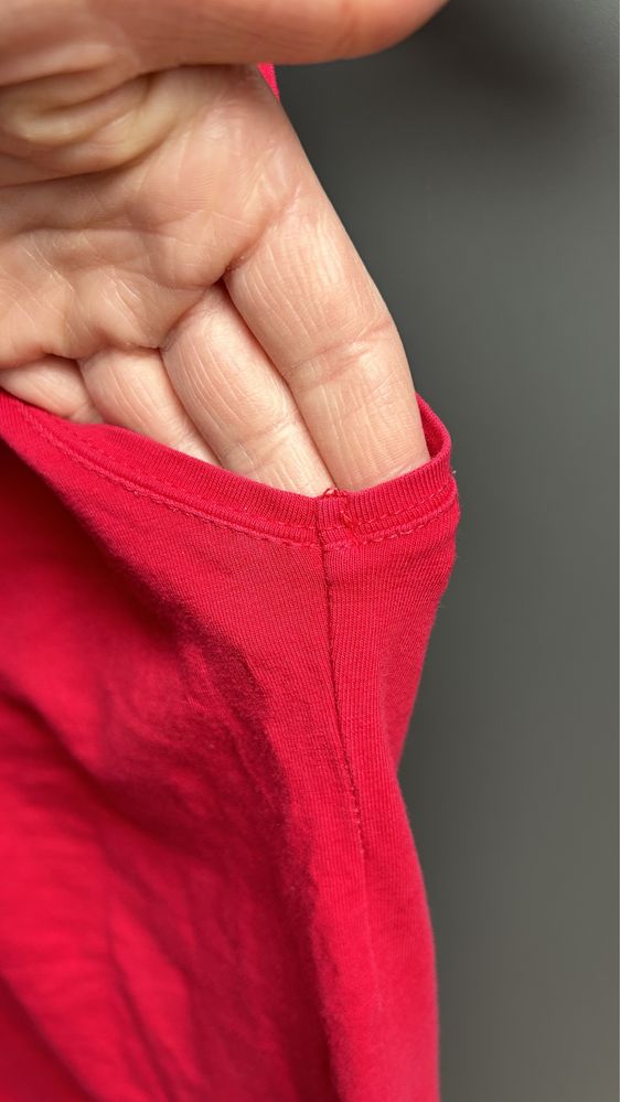 Koszulka na ramiączkach czerwona H&M rozmiar XS