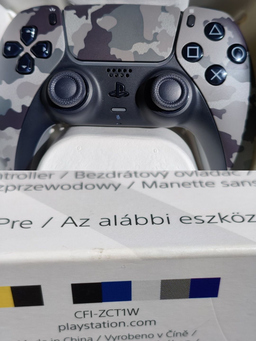 Геймпад Sony Playstation DualSense for PS5 Grey Cammo, идеал оригинал