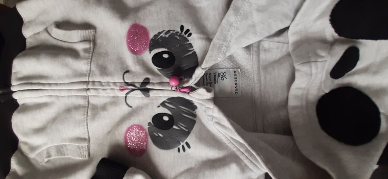 Bluza dresowa Reserved r. 86 Miś