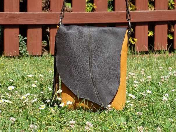 Skórzana torba listonoszka (messenger bag)