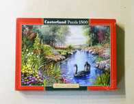 Puzzle Castorland 1500 Obraz Black Swans, Andres Orpinas Rzeka