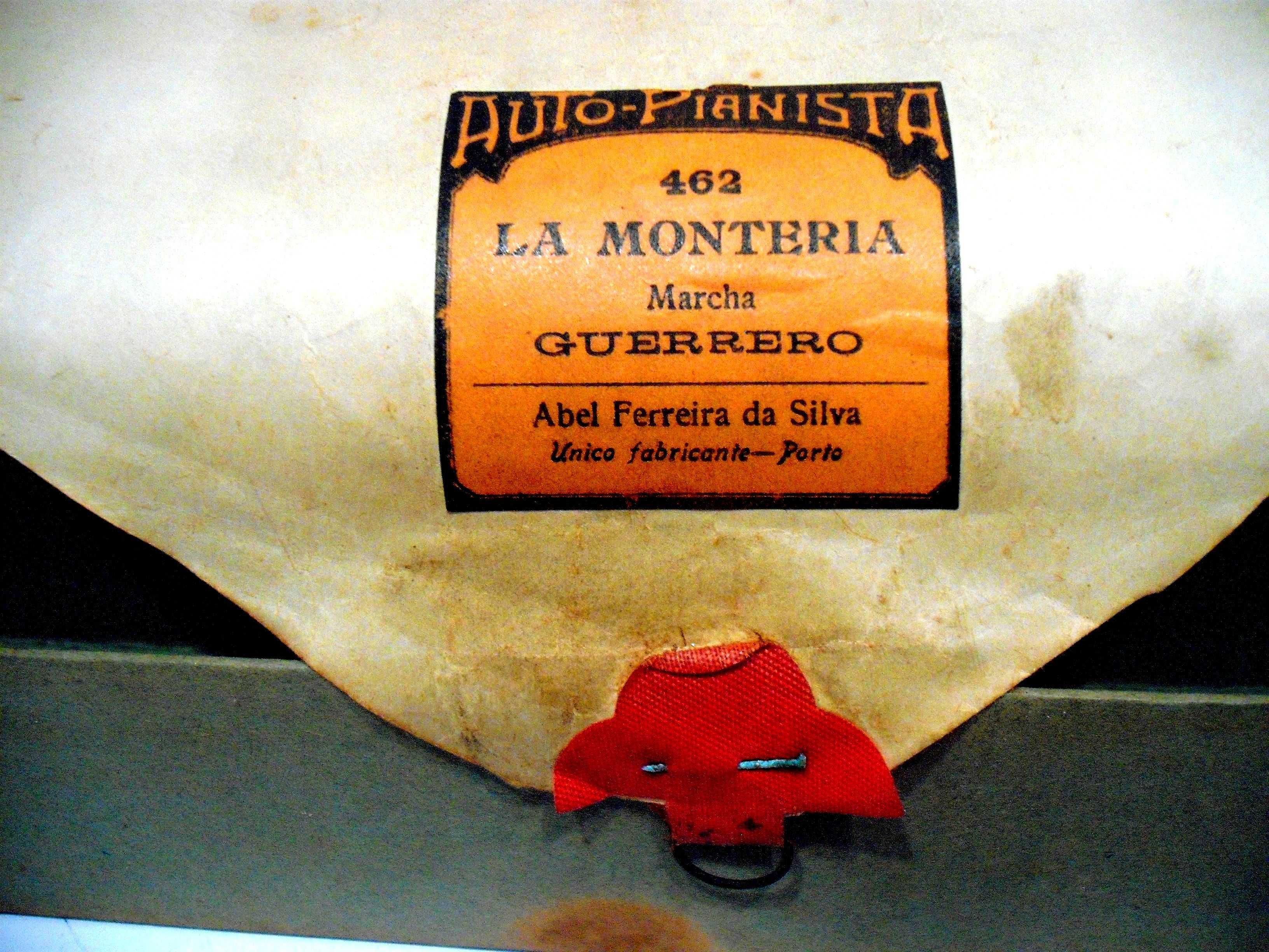 Rolo antigo para pianola