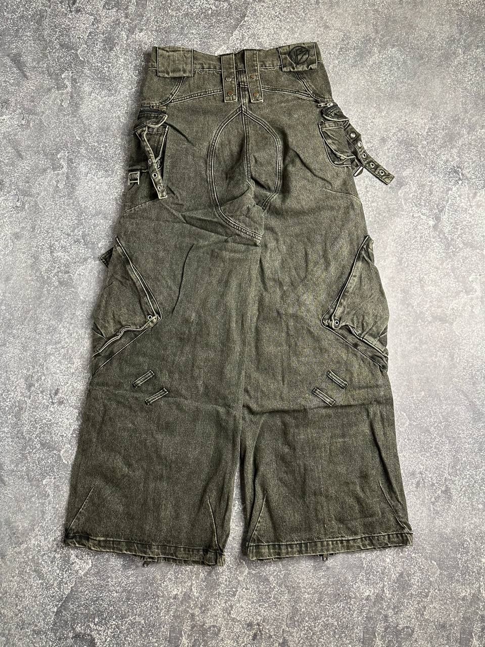 NO FAITH STUDIOS tripp nyc opium archive baggy faded джинси сірі штани