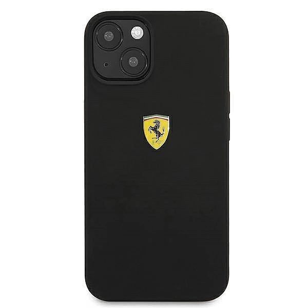 Etui Ferrari Silicone na iPhone 13 mini - czarne