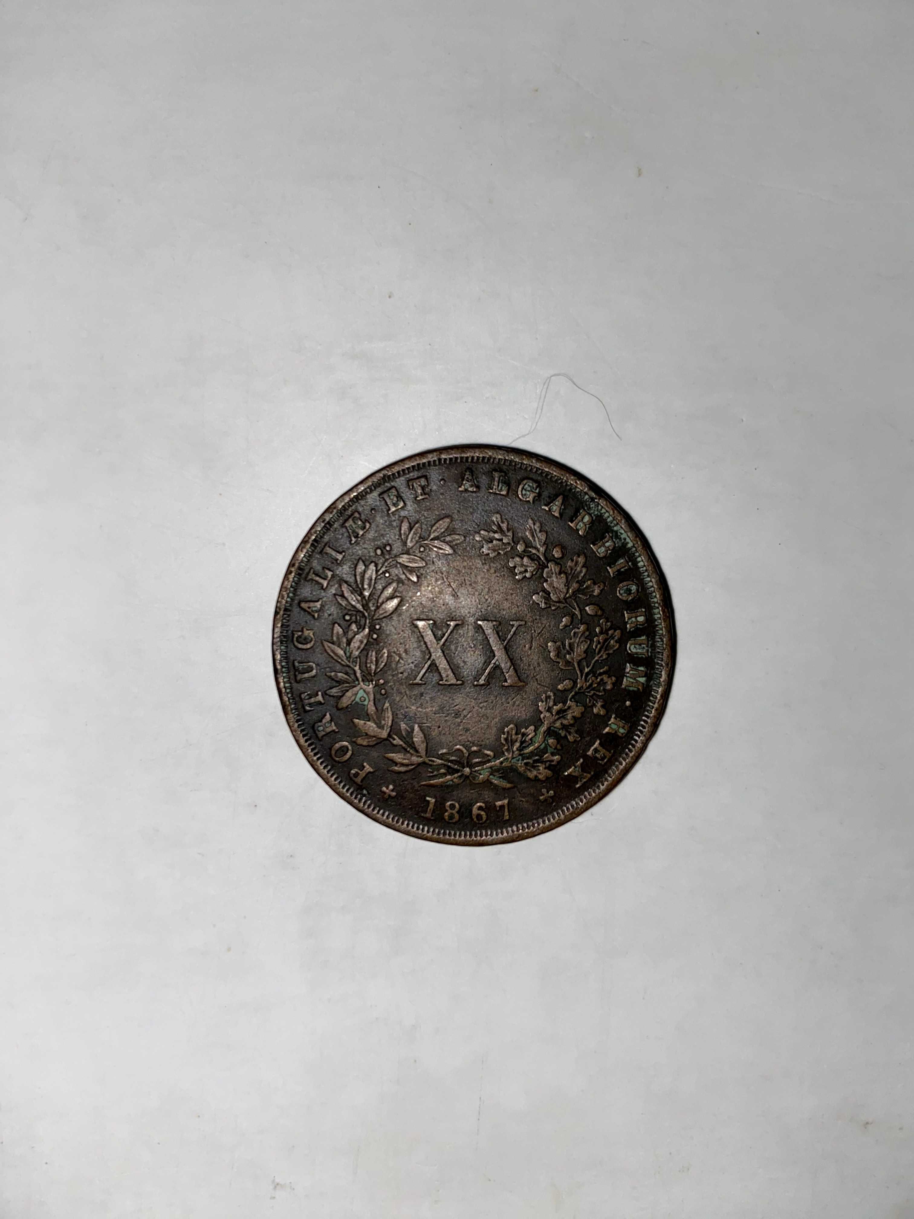 20 Réis (XX Réis) - Rei D. Luís I
