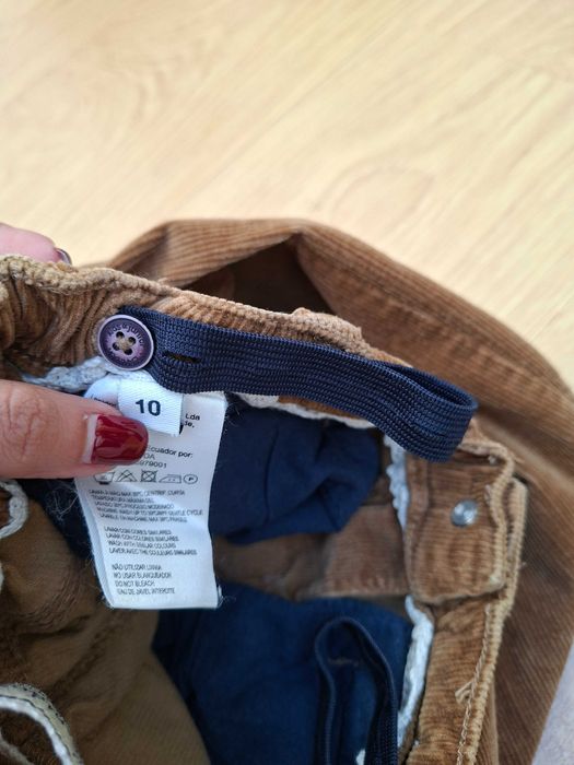 Calça de bombazine Lanidor para menina, tamanho 10