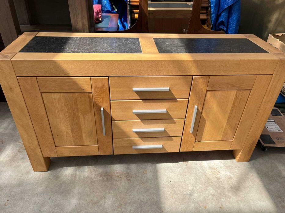 Komoda lite drewno dębowe kamień nowoczesna prosta stan bdb FV DOWÓZ