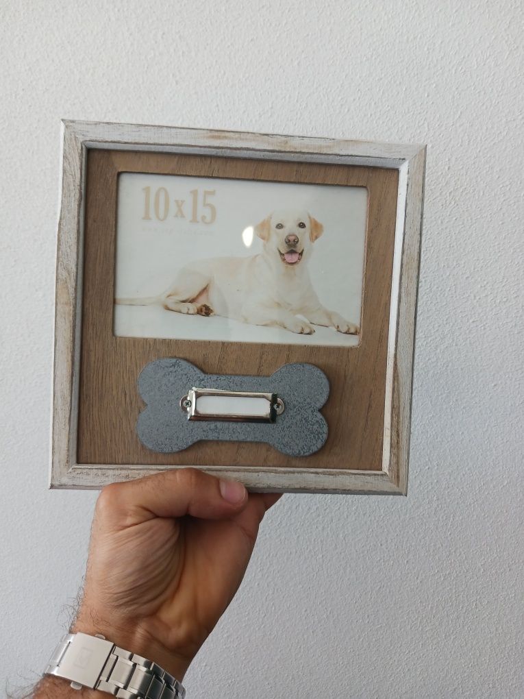 Moldura 20x20 com foto 10x15