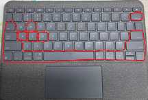 Кнопка клавіша Logitech combo touch folio touch air pro