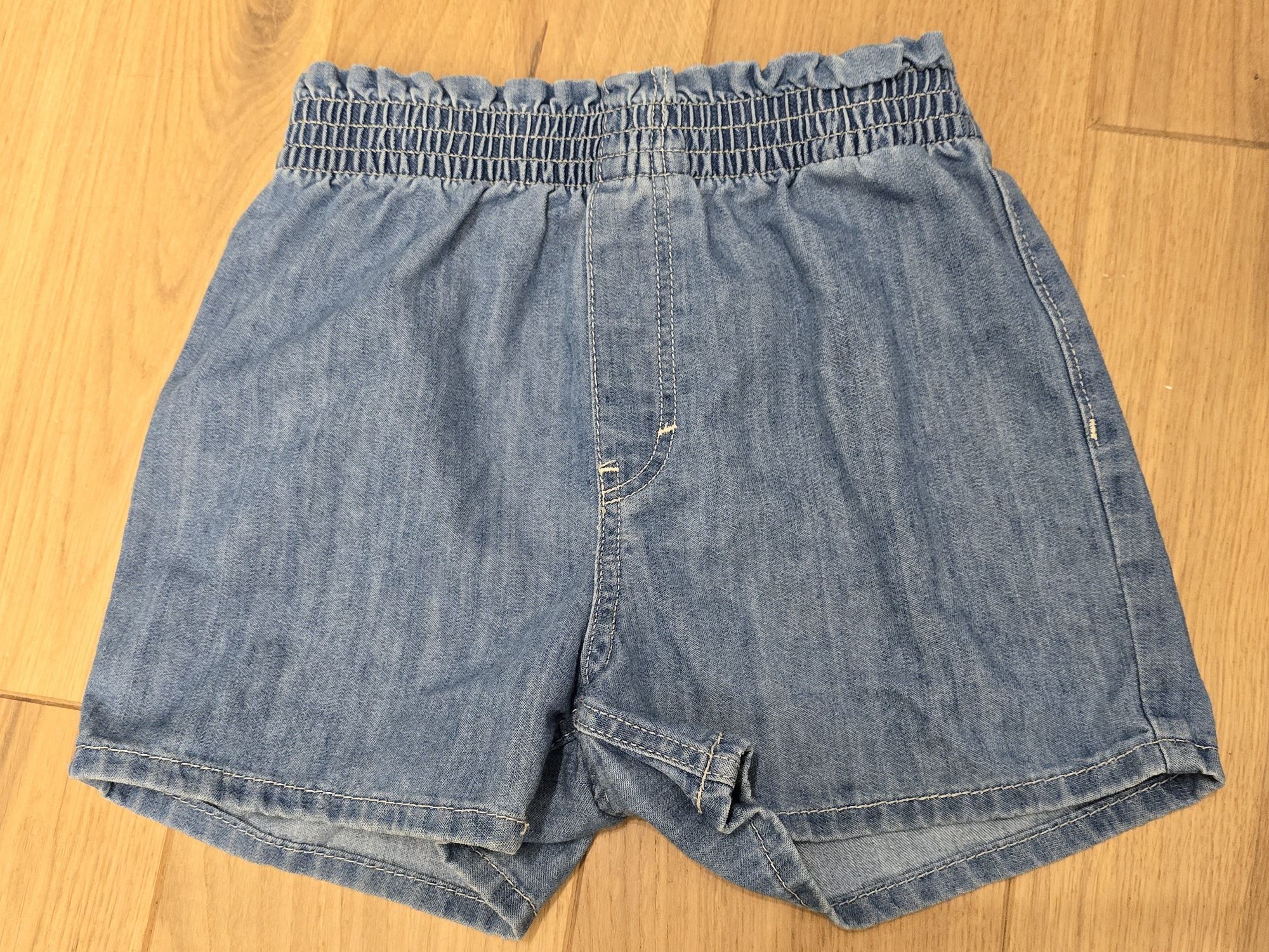 H&M dziecięce szorty spodenki jeansowe x2 r. 122