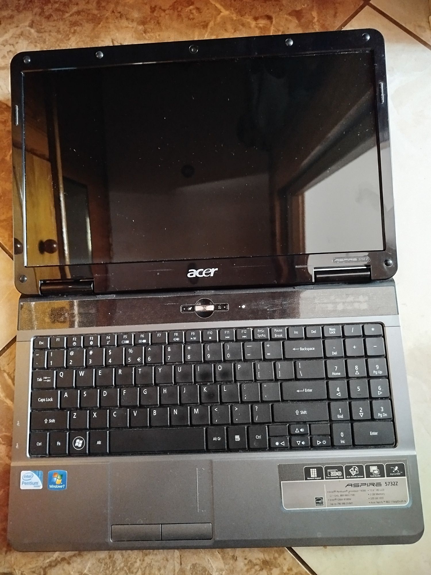 Laptop Acer uszkodzony