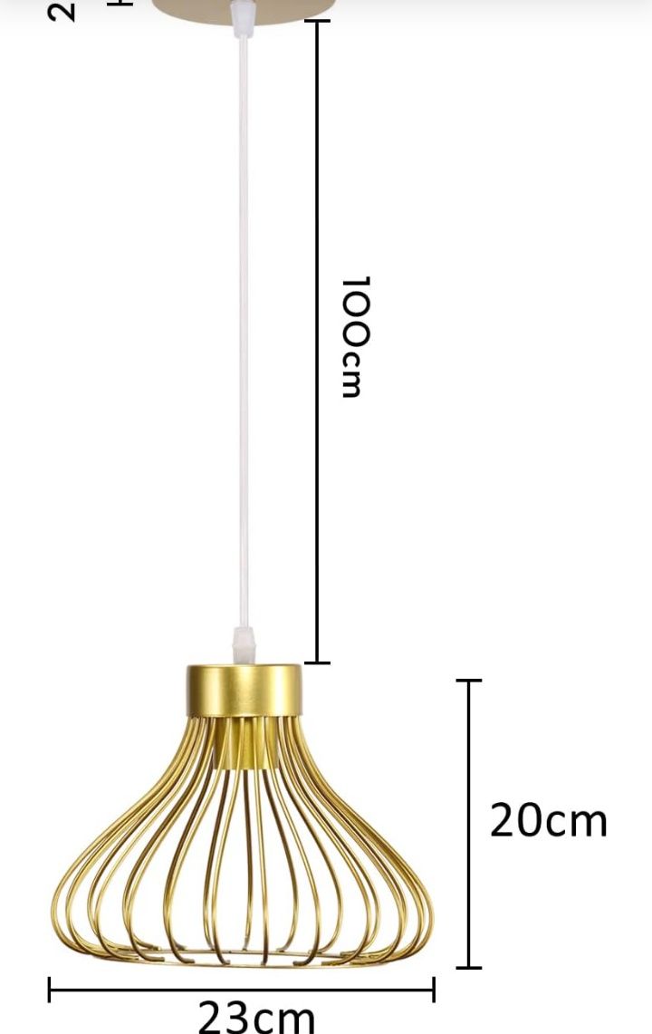 Złote lampy LED Nowoczesne