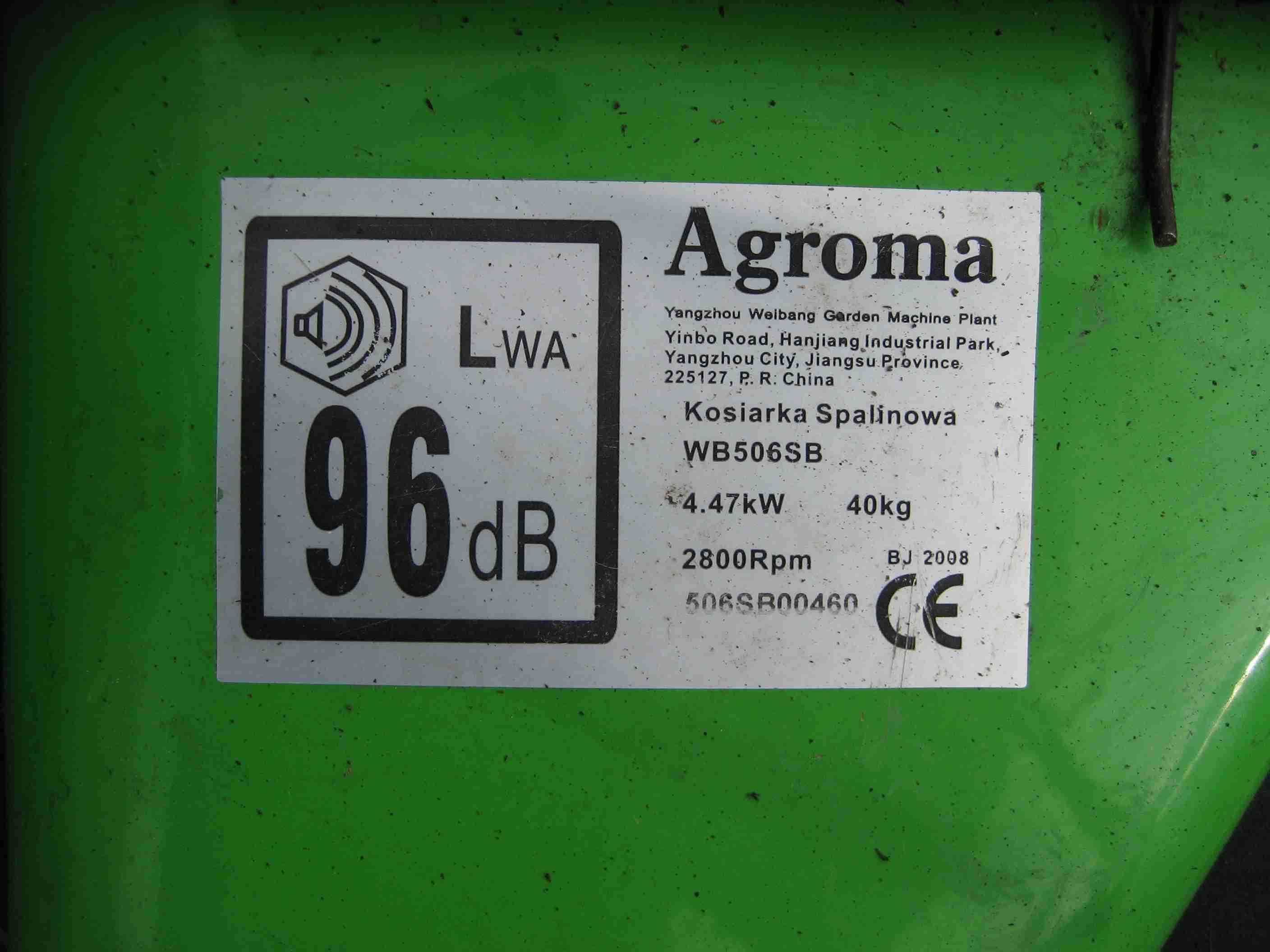 kosiarka agroma wb506sb briggs&stratton