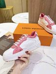 LOUIS VUITTON Buty Sportowe 'TIME OUT' biało różowe