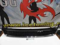 Grelha frontal sem símbolo Opel Astra G 1997 - 2005 em favo de mel c/friso cromado em plástico ABS