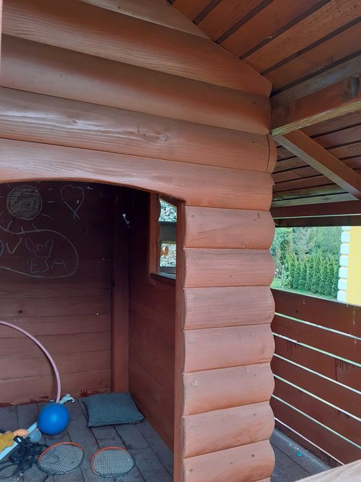 Domek drewniany dla dzieci ogrodowy