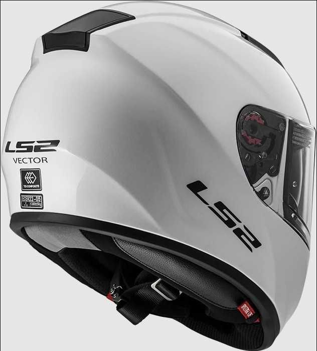 Nowy Kask Motocyklowy LS2 Vector FT2 Biały r. L plus PINLOCK