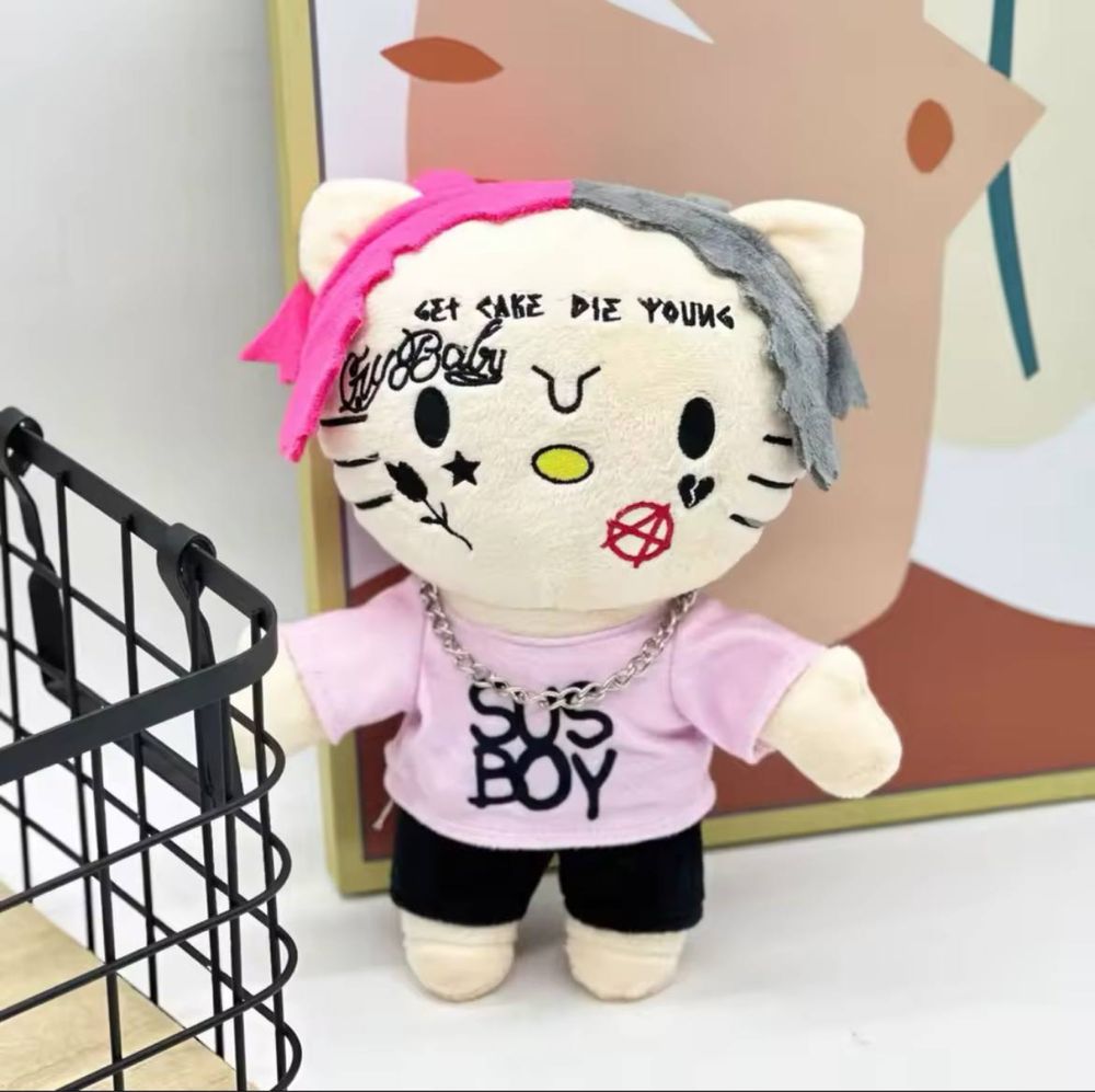 Мʼяка іграшка Hello Kitty Lil peep Playboi Cartil хелооу кітті ліл піп