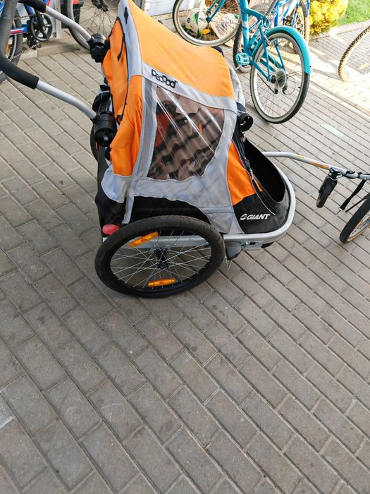 przyczepka rowerowa giant peapod duo- na 2 dzieci