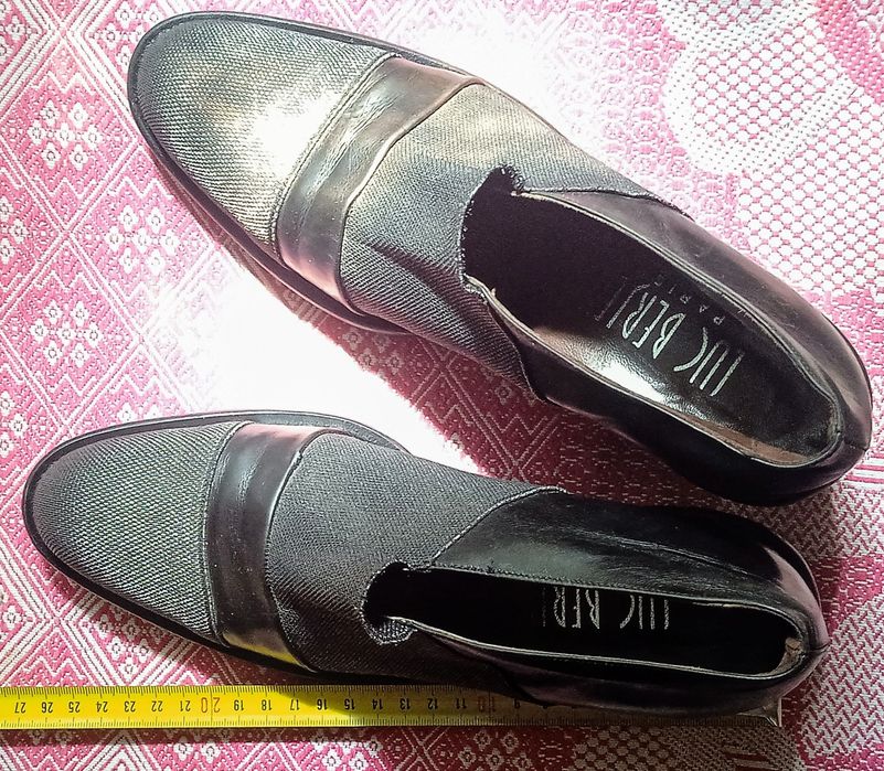 Шкіряні італійські туфлі / мешти