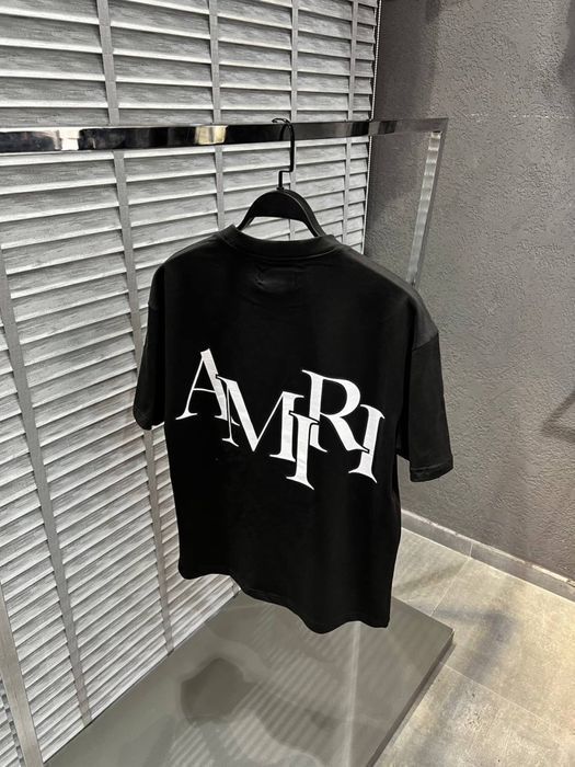 РАСПРОДАЖА! Футболка Amiri брендовая мужская оверсайз женская унисекс