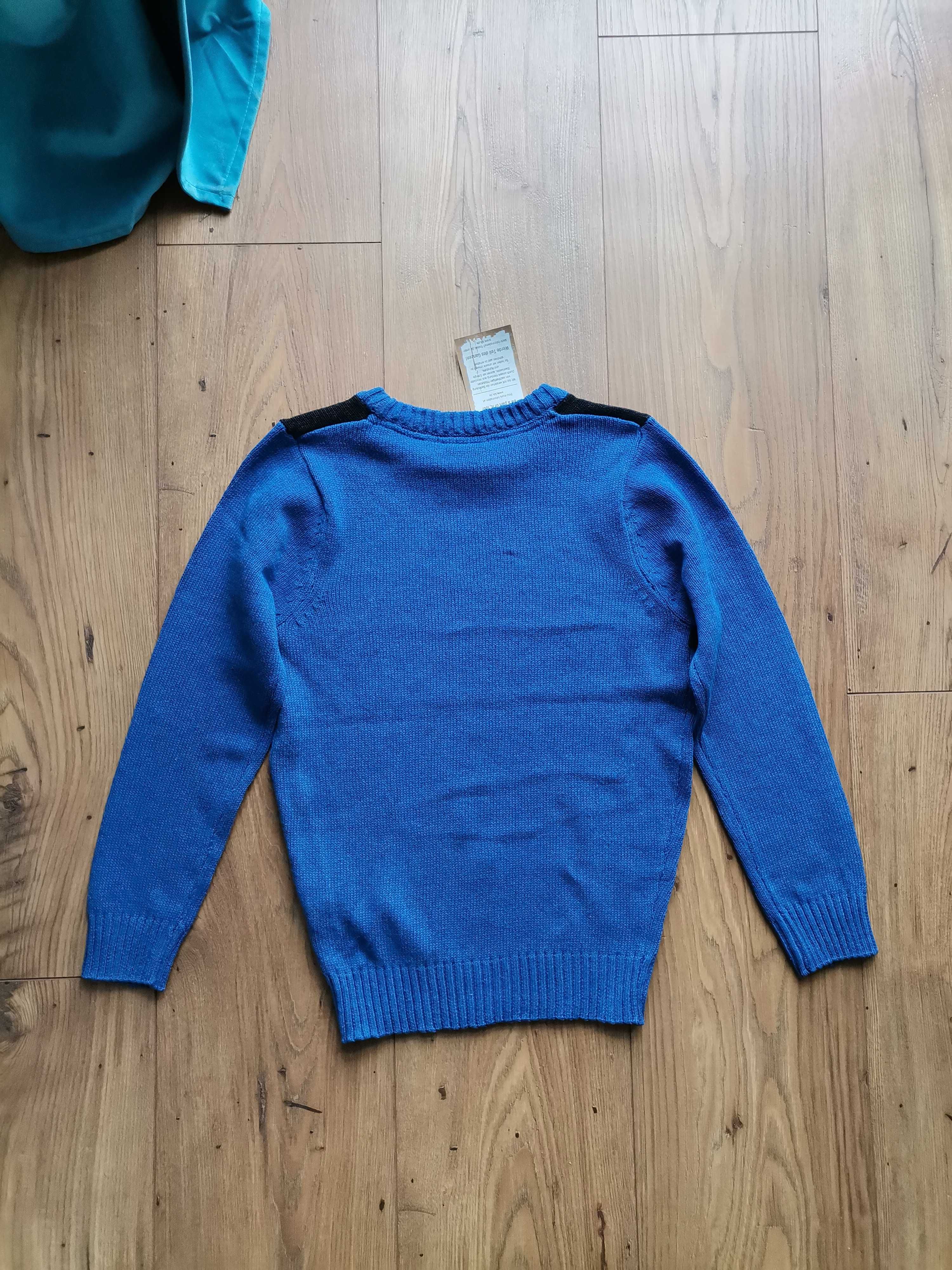 NOWY Sweter sweterek galowy apel rozpoczecie roku 128