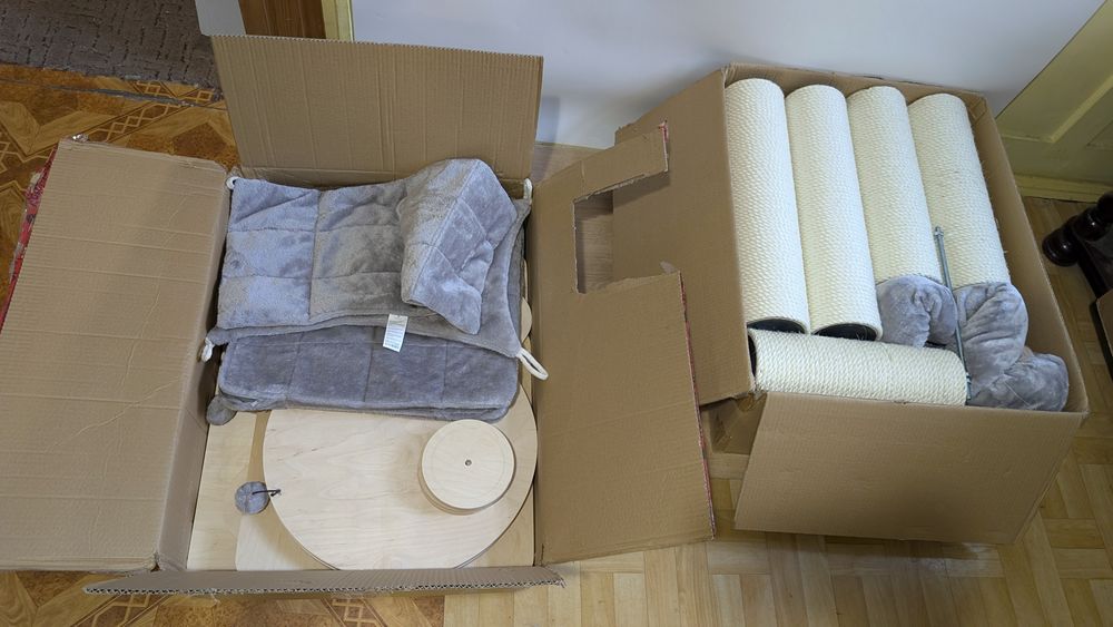 Natural Paradise Drapak Dla Kota 2W1 Amaryllis Jasnoszary NAJWIĘKSZY