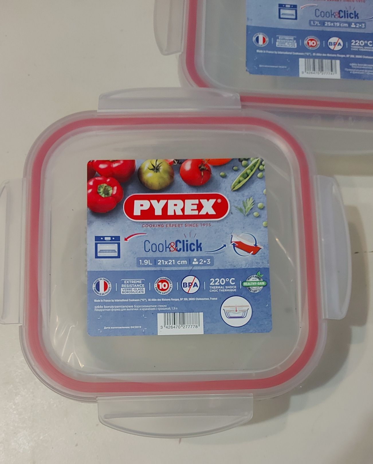Pyrex Gotuj i kliknij   pojemnik  4w1