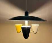 Candeeiro de tecto icónico Busquet, Hala Zeist Holland 1950