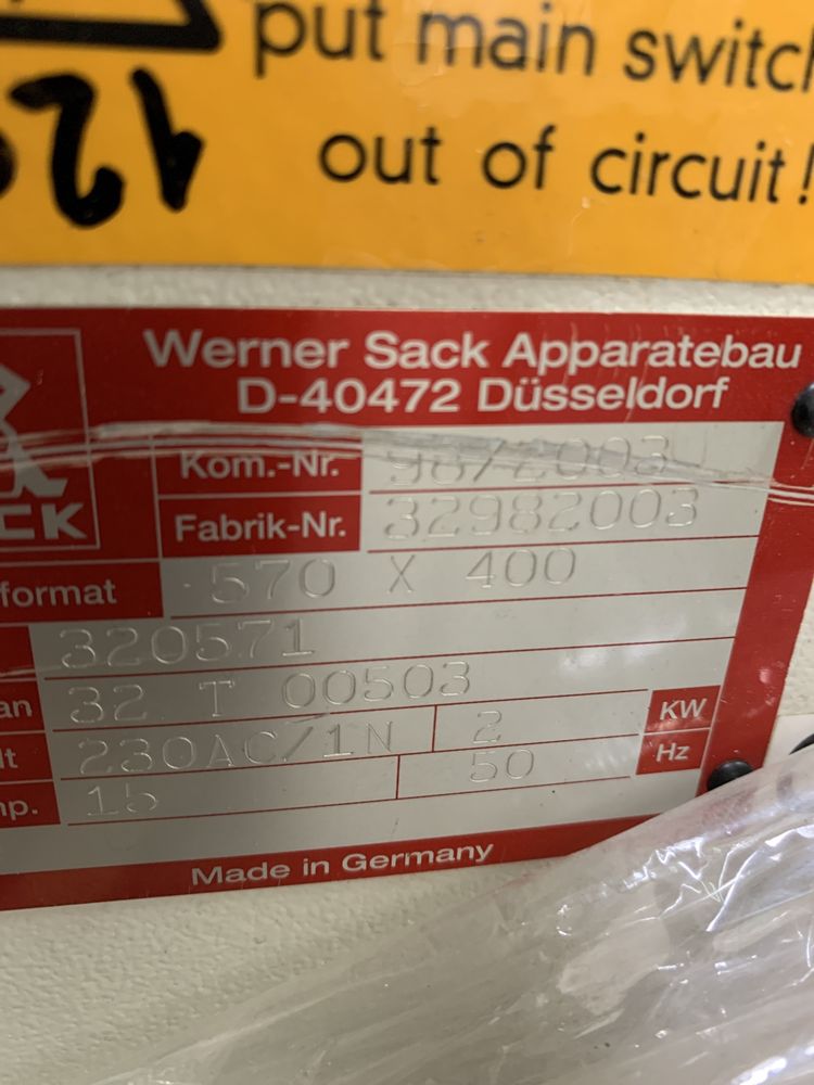 werner sack D-40472 Dusseldorf полиграфия Копіювальна рамарама)