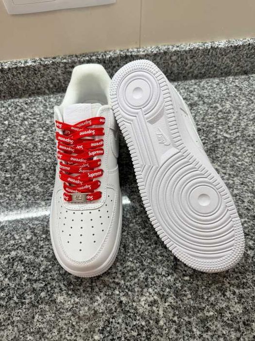 "Buty damskie Trampki" Nike_Air_Force_1_LowSupreme White r.44.5
