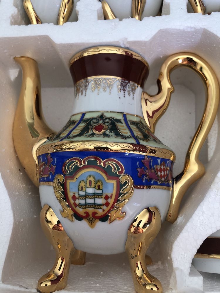 Conjunto chá porcelana completo JD