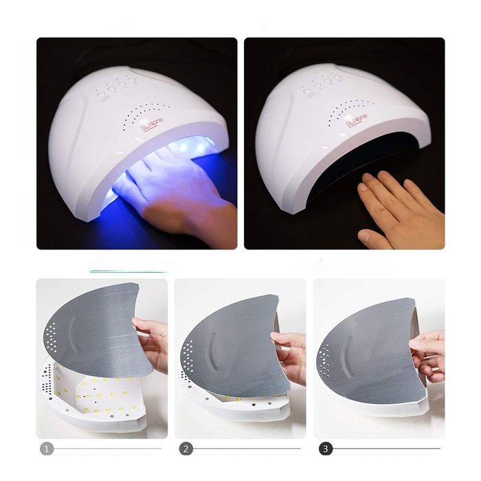 Lampa UV LED 48W Zestaw Do Manicure Hybrydowy 6 Kolorów Vishine