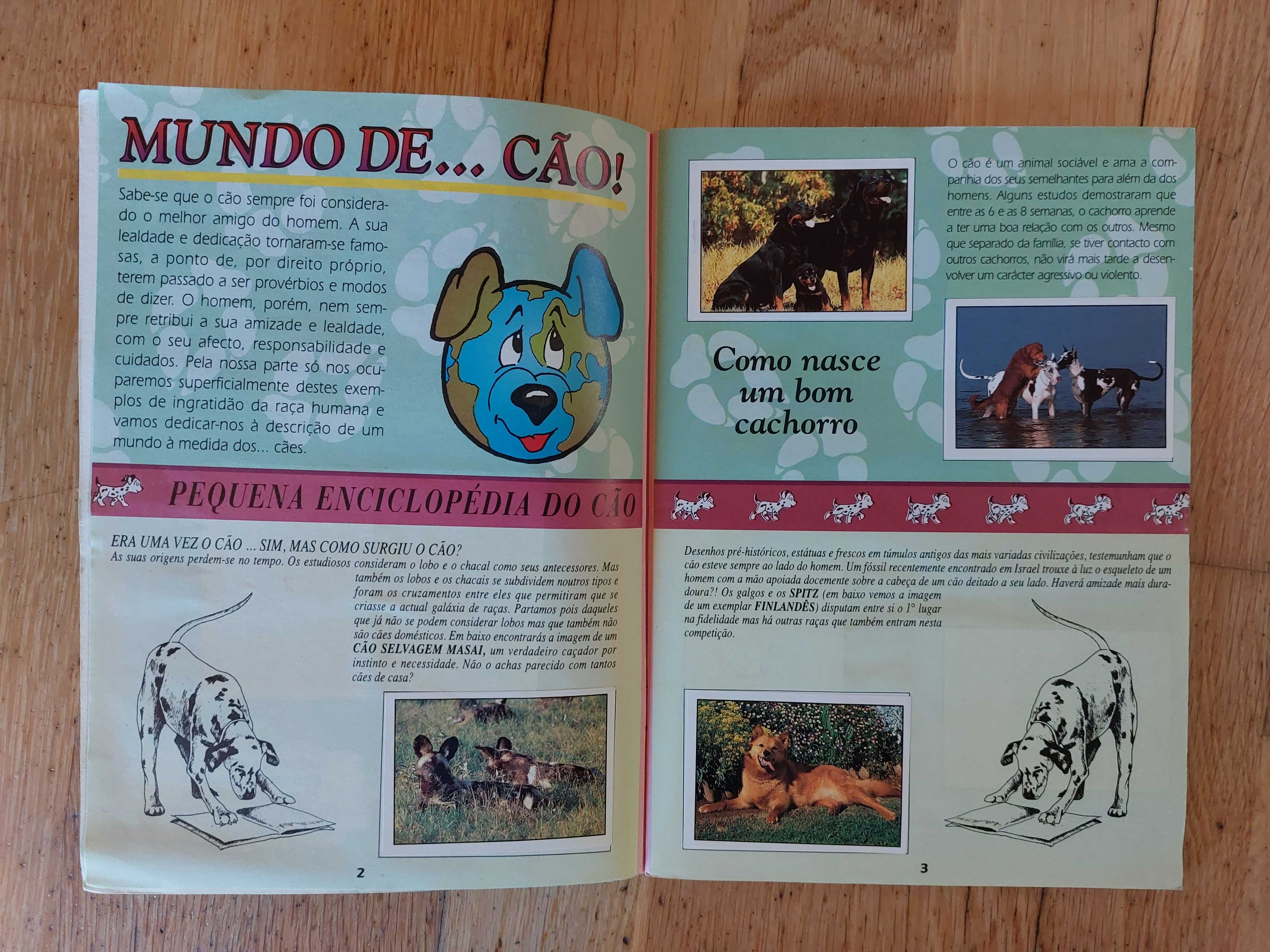 Colecção de cromos "Cães & Gatos - 1993" - Completa