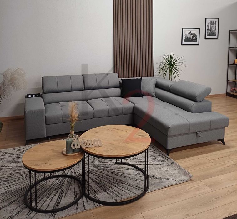 NOWOŚĆ, narożnik Fuks +USB, kanapa, sofa, łóżko do 7 dni +gratis