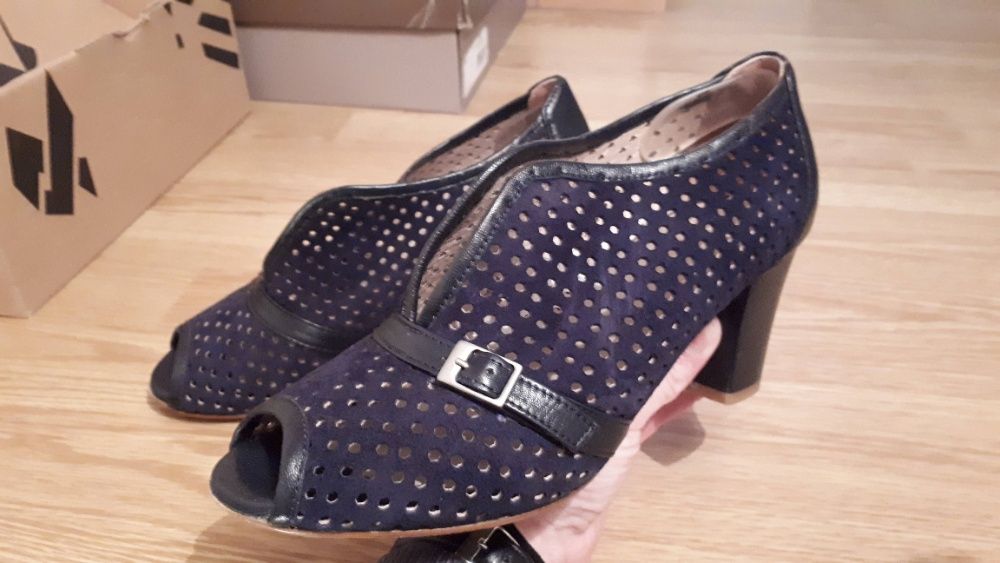 Sapatos Camursa Azul Marinho Tam 36
