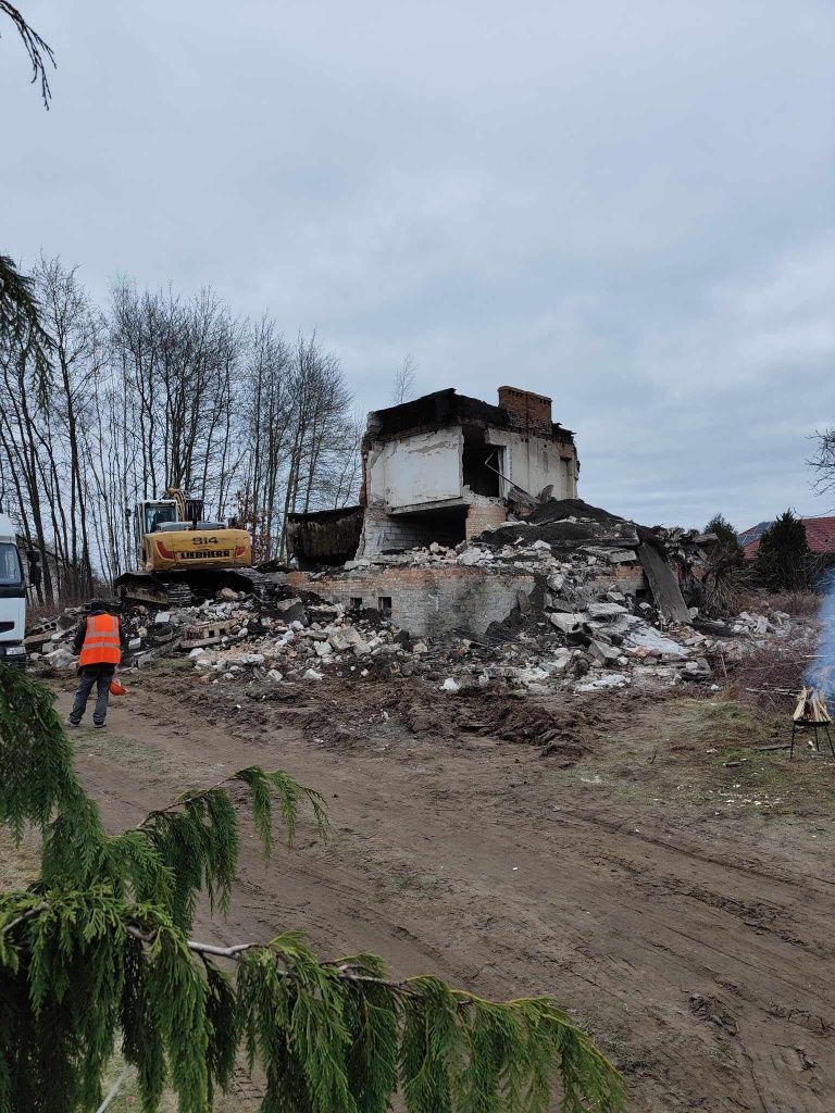 Koparko ładowarka, koparka gąsienicowa usługi