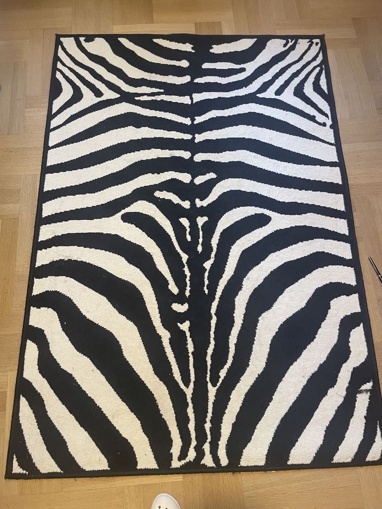Dywan 170x120 wzór zebra