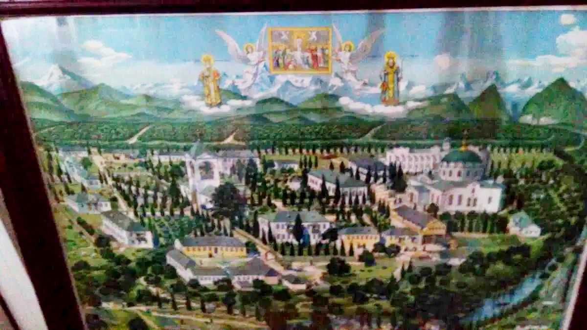 Картина 1902г. церковная литография Фесенко хромолитография  икона