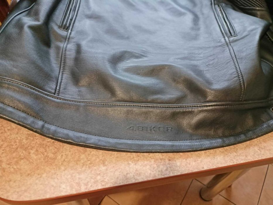 Kurtka motocyklowa męska skórzana XL