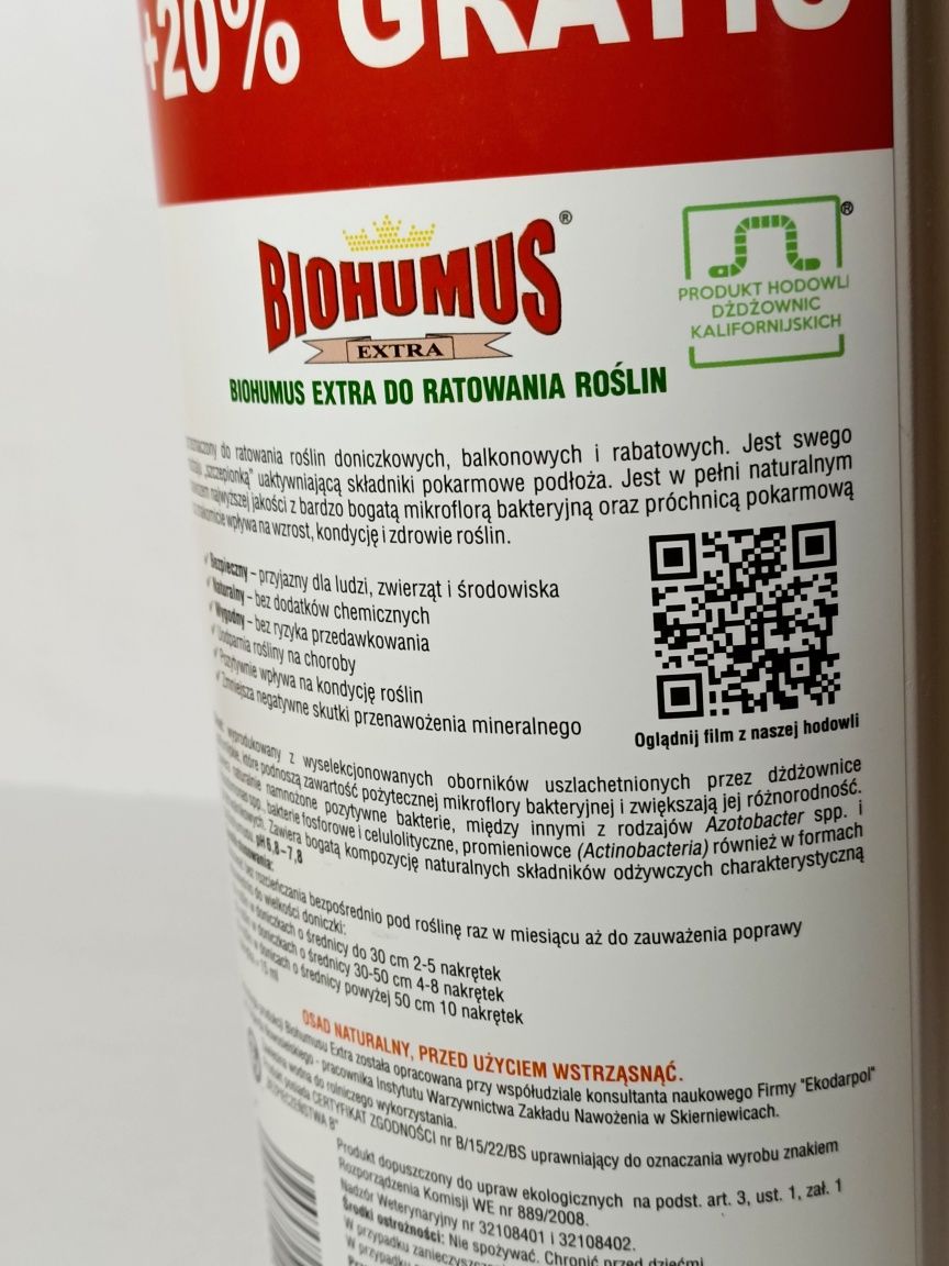 Biohumus do ratowania roślin, naturalny 1200 ml