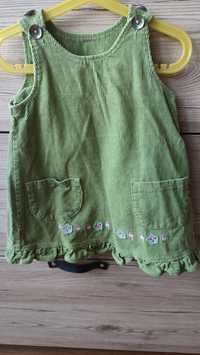 Zielona sukieneczka dla dziewczynki