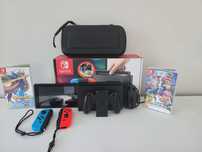 Nintendo switch plus 2 gry, pokemon sword i super smash Bros ultimate