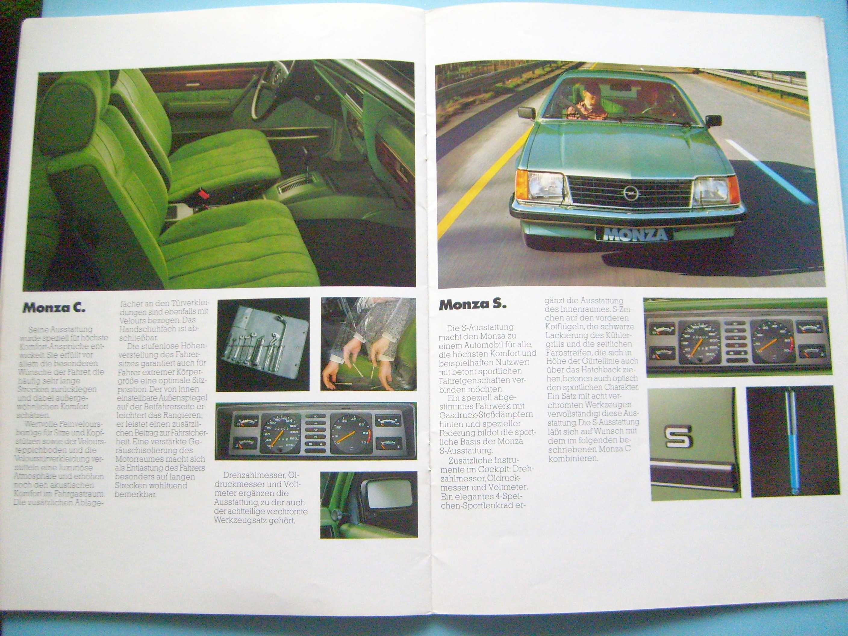 OPEL MONZA 1978 * prospekt 42 str. Monza A1 - Wyprzedaż kolekcji !